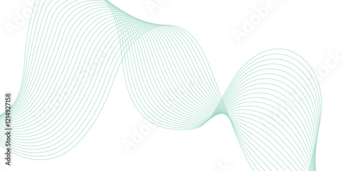 Abstract geometric wave line pattern, banner and design presentation. Colorful glowing frequency sound wave technology curve lines background. Modern stream wave background and Sound waves technology 