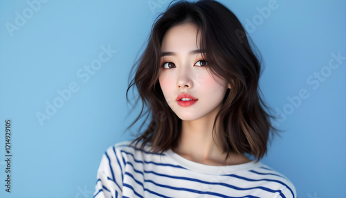 ファンタジーストーリー（ウルトラブルーの色彩を纏った女性）