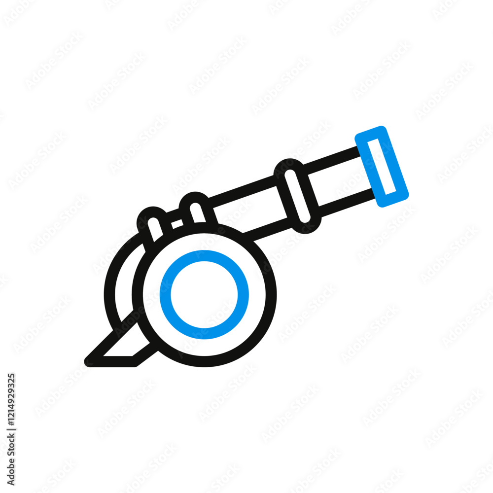 Whistle Icon, Isolated Sport Equipment Tool Whistle Icon, Isolated Sport Equipment Tool
