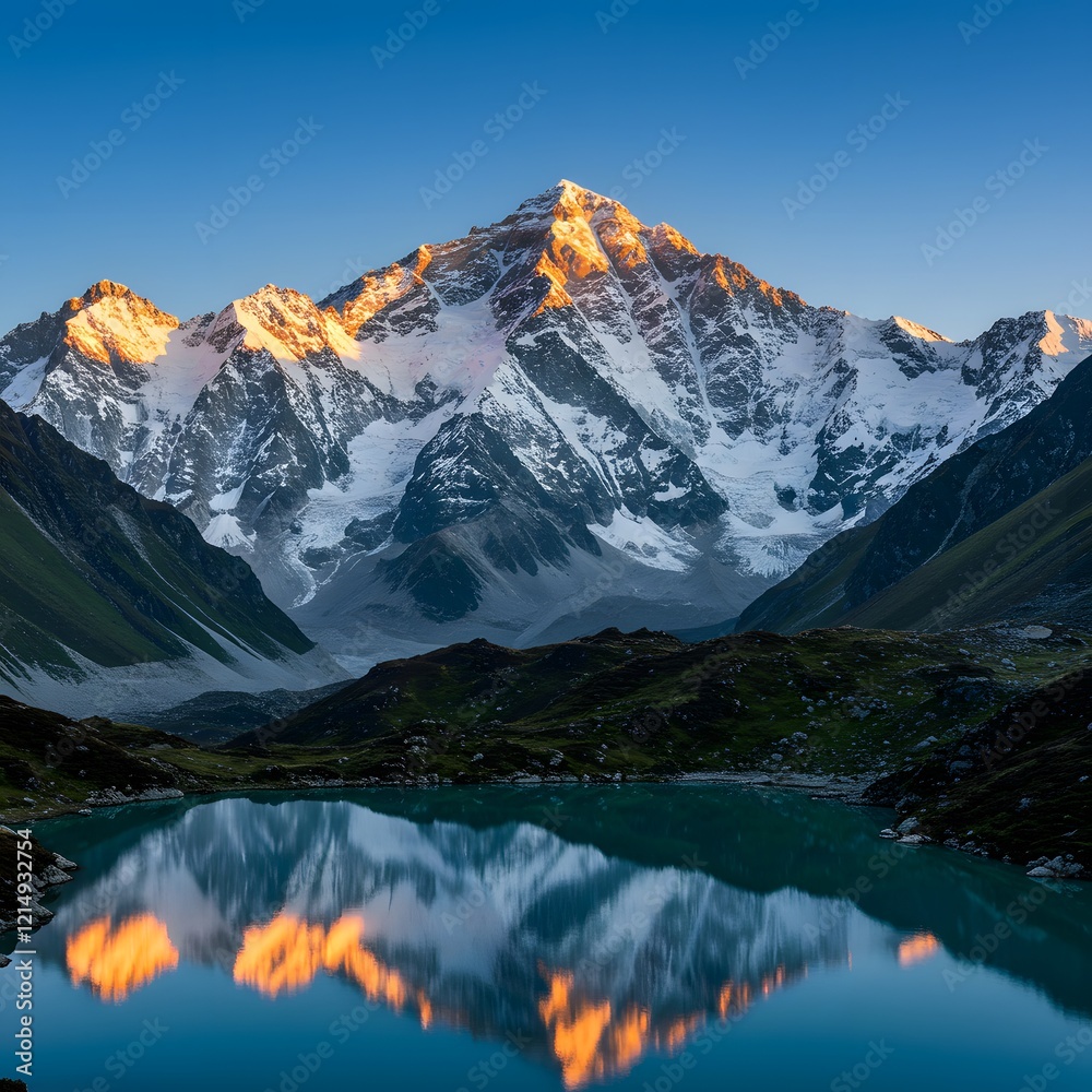 Obraz premium Mountains and valleys