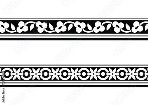 Trandy Flower border design, Background,wallpaper.