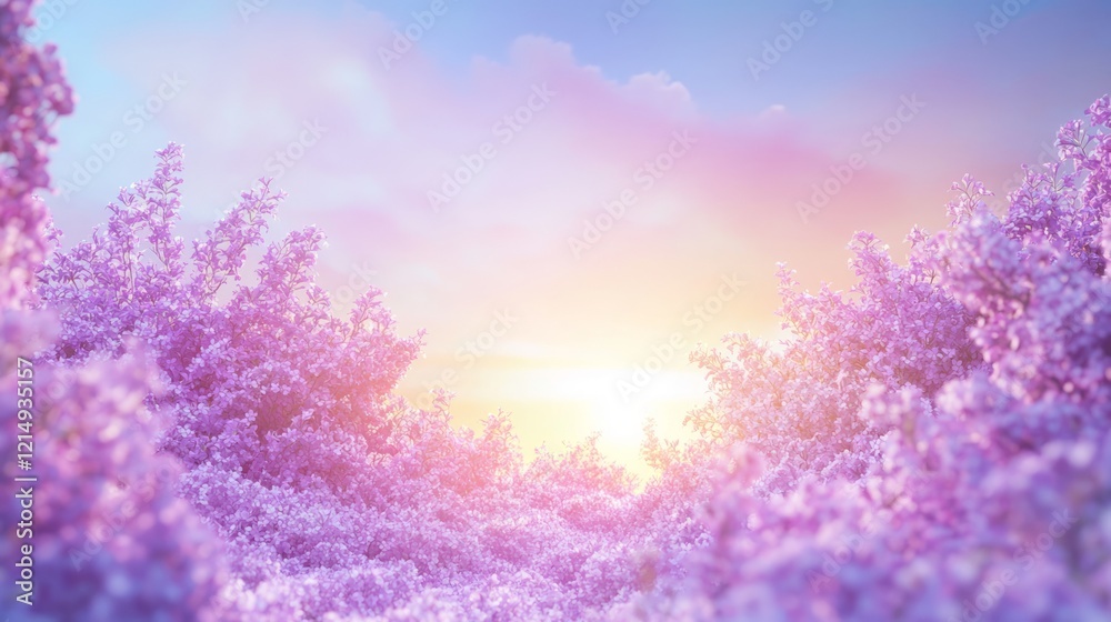 Ethereal Orchards: Delicate Seeds and Lilac Blossoms in Cinematic Dawn Glow Ethereal Orchards: Delicate Seeds and Lilac Blossoms in Cinematic Dawn Glow