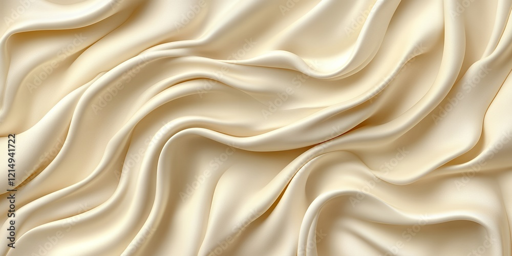 Luxurious Creamy Beige Silk Fabric Draped Texture Background Luxurious Creamy Beige Silk Fabric Draped Texture Background