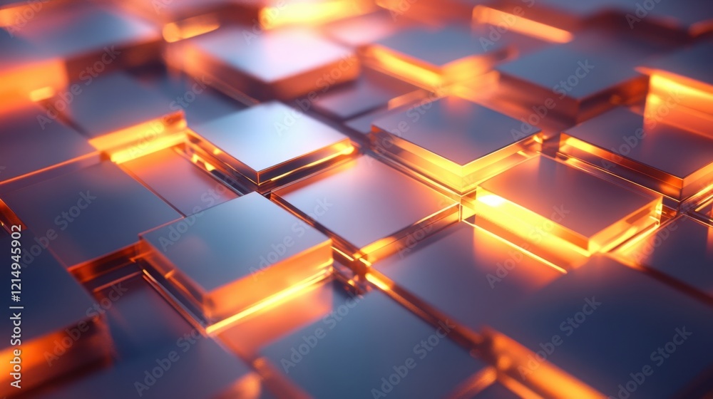 A glowing abstract background featuring layered 3D-rendered geometric patterns symbolizing transformation A glowing abstract background featuring layered 3D-rendered geometric patterns symbolizing transformation