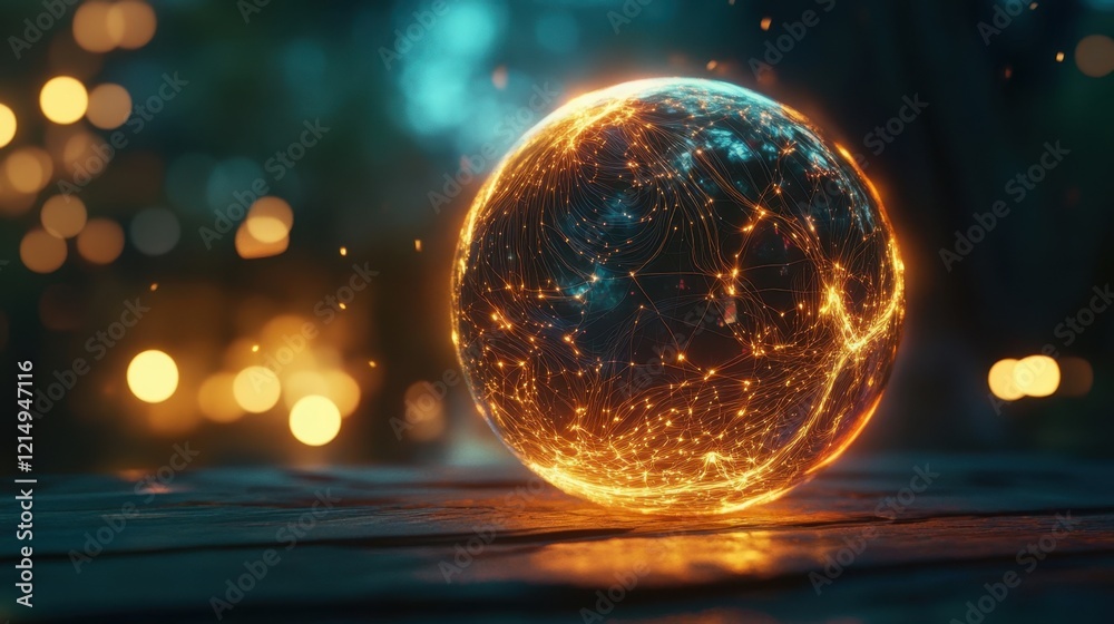 A visually stunning concept of a digital mind visualized as a 3D-rendered sphere with glowing data streams A visually stunning concept of a digital mind visualized as a 3D-rendered sphere with glowing data streams