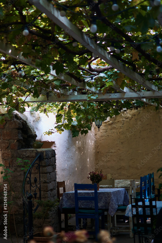 Obraz premium a cozy traditional restaurant of Yerevan, Armenia