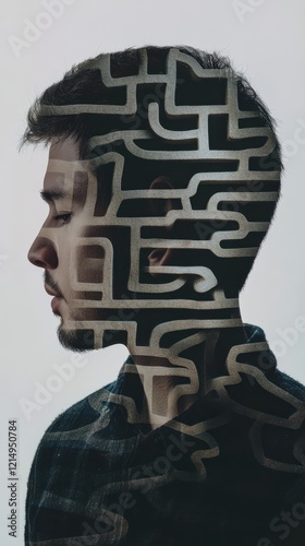 The Labyrinth of Thought: A Portrait of Intrigue and Inner Complexity