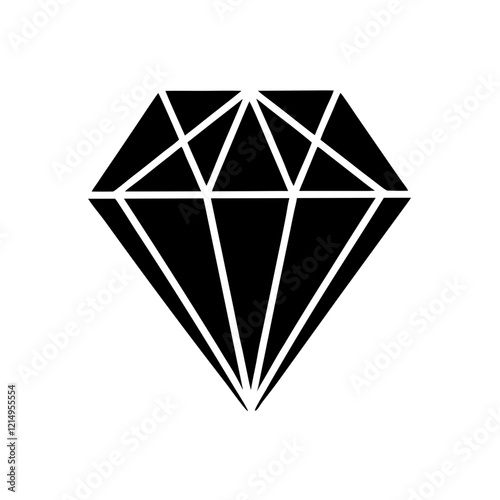 Luxury Jewelry Logo: Geometric Gold Stone Design