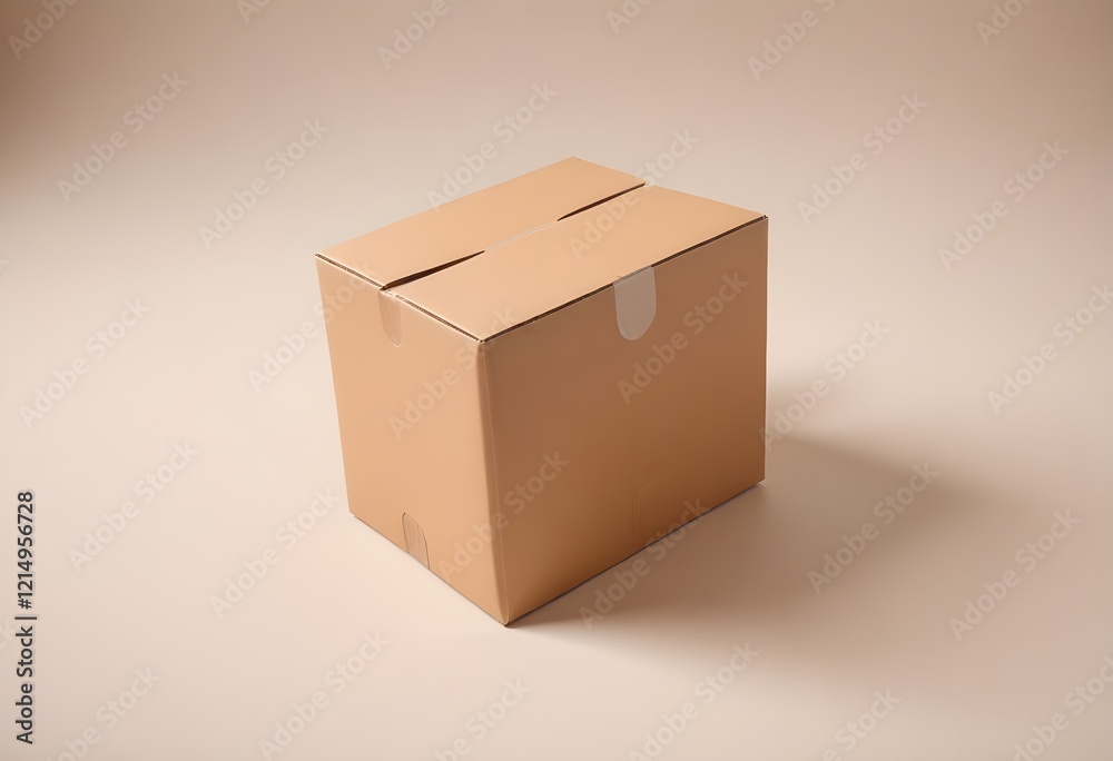 Brown Cardboard paper box isolated on white background Brown Cardboard paper box isolated on white background