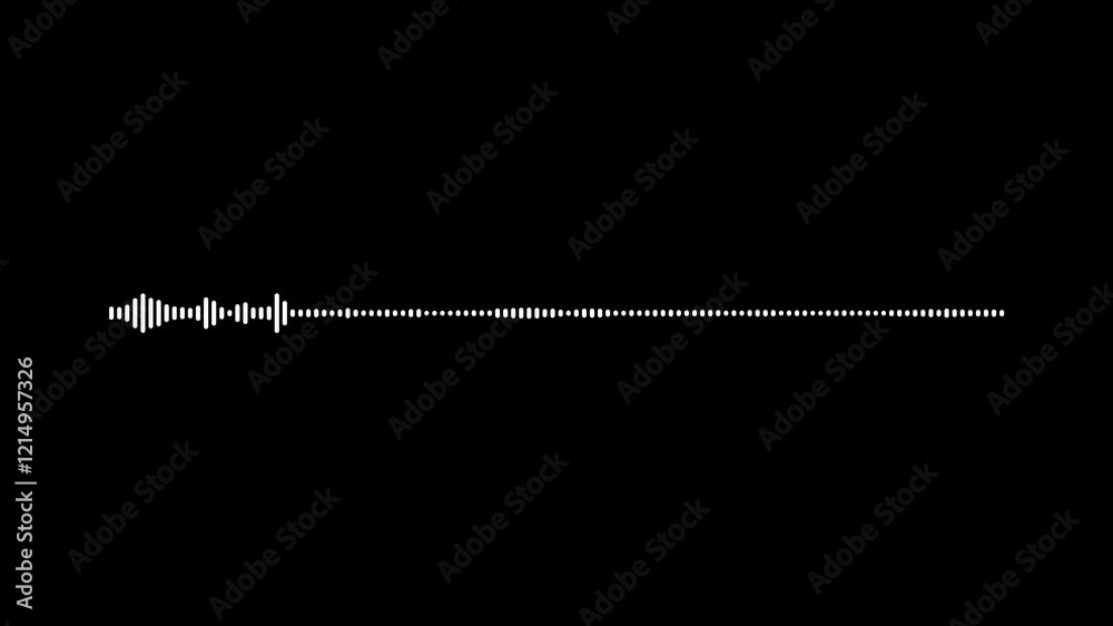 Sound Wave Animated In Black Background.Audio spectrum animation, music equalizer of white color having black background,Simple Audio Waveform Animation - Loopable.Earthquake Sound Waves audio wave Sound Wave Animated In Black Background.Audio spectrum animation, music equalizer of white color having black background,Simple Audio Waveform Animation - Loopable.Earthquake Sound Waves audio wave