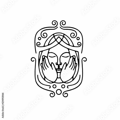 A versatile black and white vector design featuring modern, abstract, symbolic, and artistic elements. Ideal for digital design, branding, print art, tattoos, and creative projects.