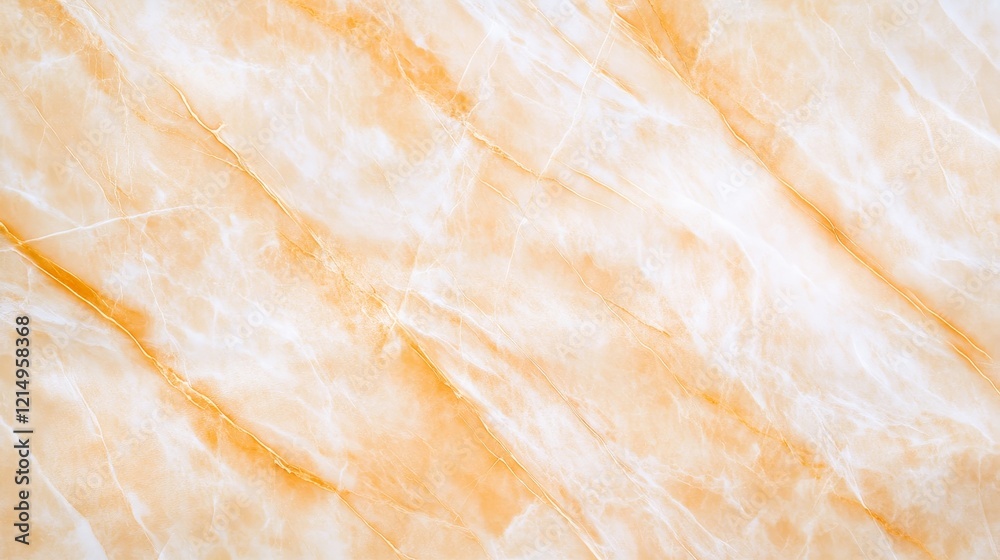Fototapeta premium Smooth orange marble texture with subtle veins, ideal for backgrounds or interior design projects