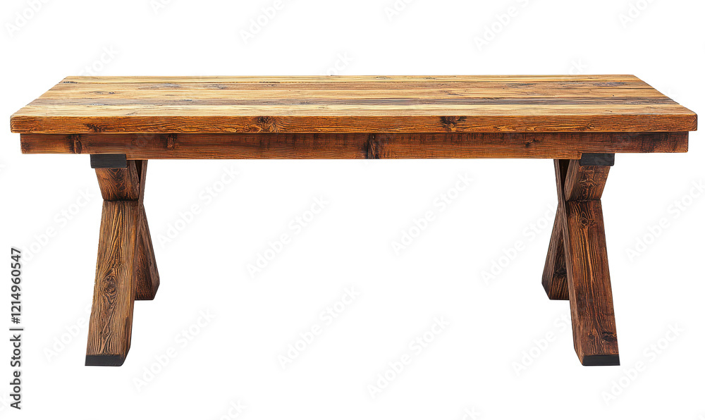 Empty wooden table isolated on transparent background Empty wooden table isolated on transparent background