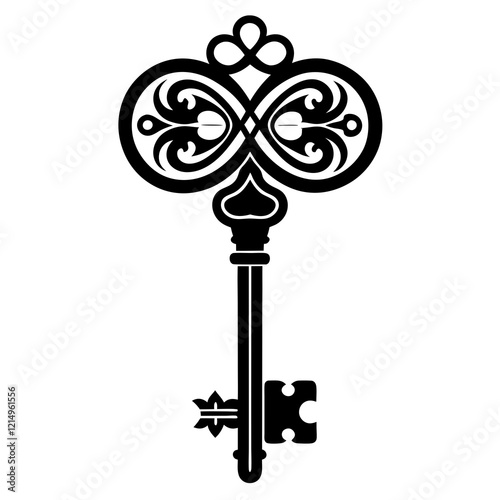 Vintage Key Logo Design for Luxury Hospitality Brands