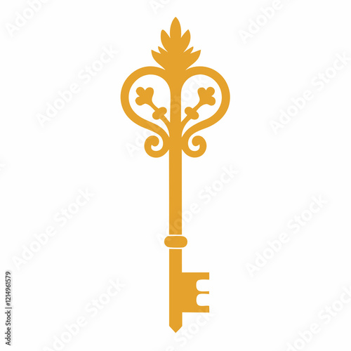 Vintage Key Logo Design for Luxury Hospitality Brands