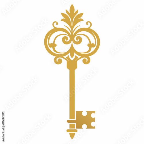 Vintage Key Logo Design for Luxury Hospitality Brands