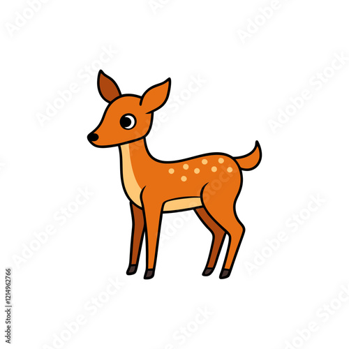 Axis Deer Cartoon vector