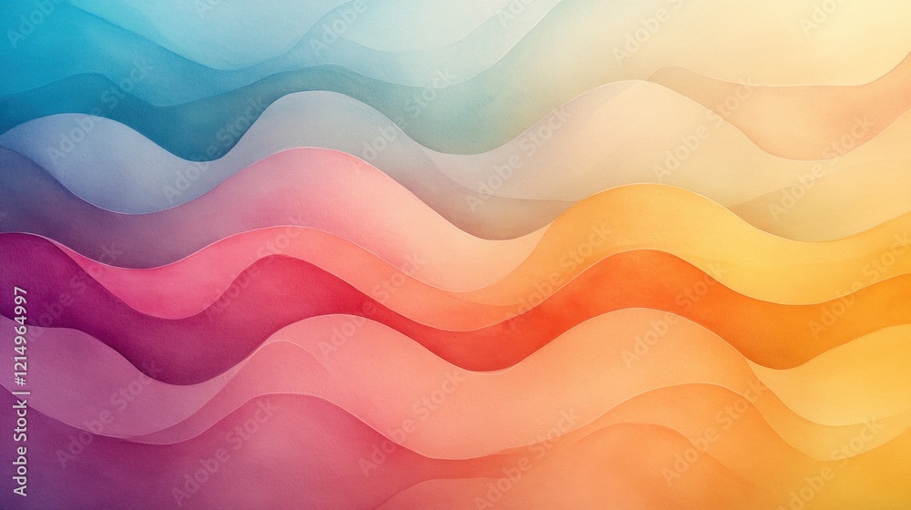 Vibrant abstract waves in pastel colors with smooth gradient transitions Vibrant abstract waves in pastel colors with smooth gradient transitions
