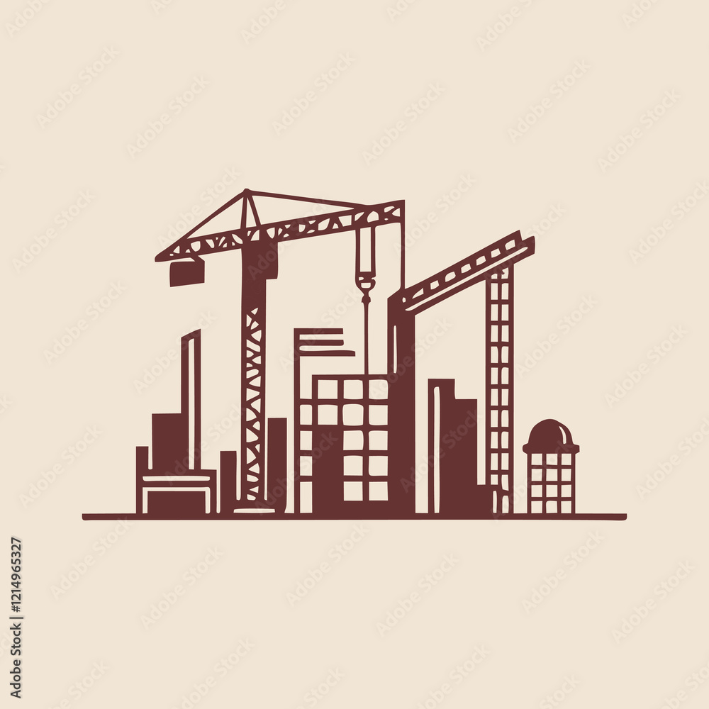 Obraz premium building logo design