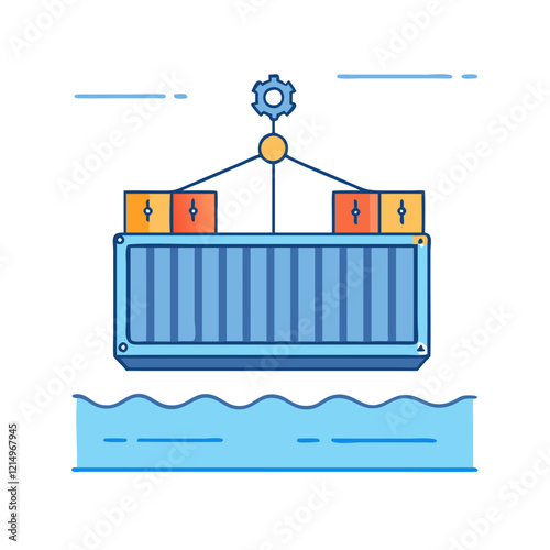 docker icon, docker vector illustration-simple illustration of docker, perfect for docker logos and icons