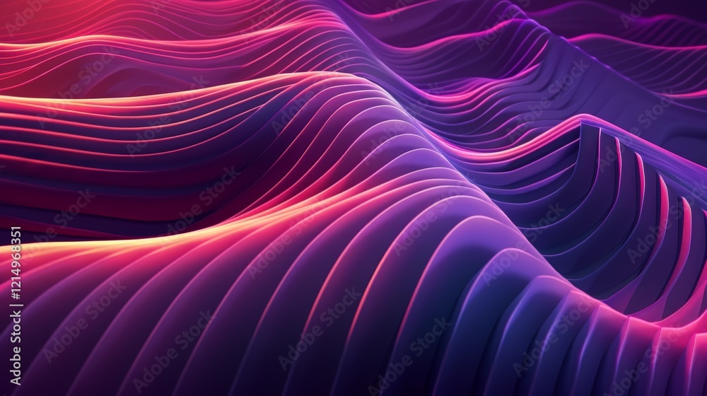 Obraz premium Abstract Wavy Lines Background