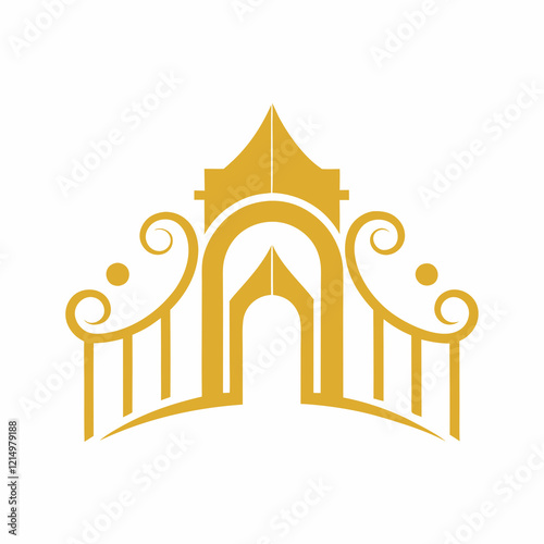 Luxury Gate Logo for Real Estate, Architecture