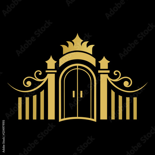 Luxury Gate Logo for Real Estate, Architecture