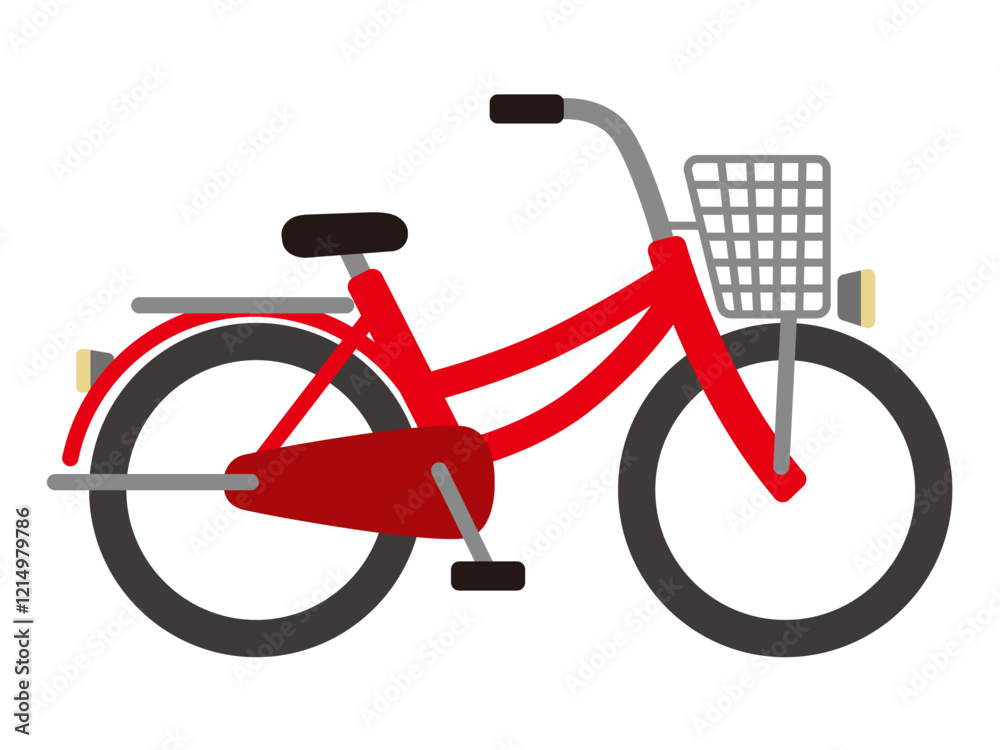Fototapeta premium シンプルな自転車のベクターイラスト
