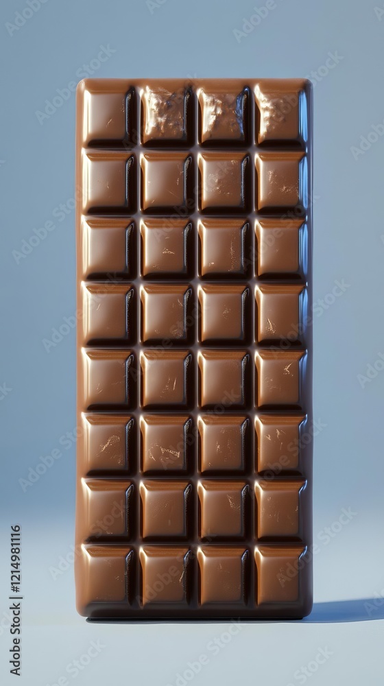 Obraz premium Milk Chocolate Bar with Square Sections