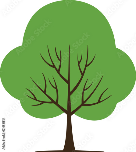 tree isolated on white