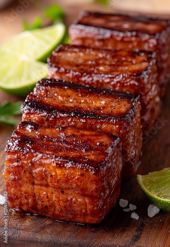 Grilled Corn on the Cob Seasoned with Salt and Pepper on a Rustic Wooden Table