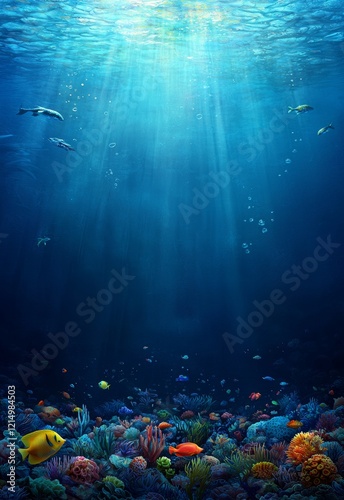 Enchanting Underwater Kingdom with Sparkling Waters and Colorful Marine Life