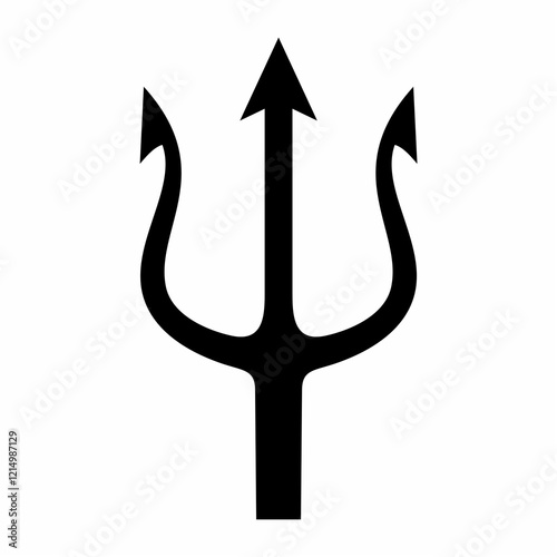 Trident logo icon. Design image
