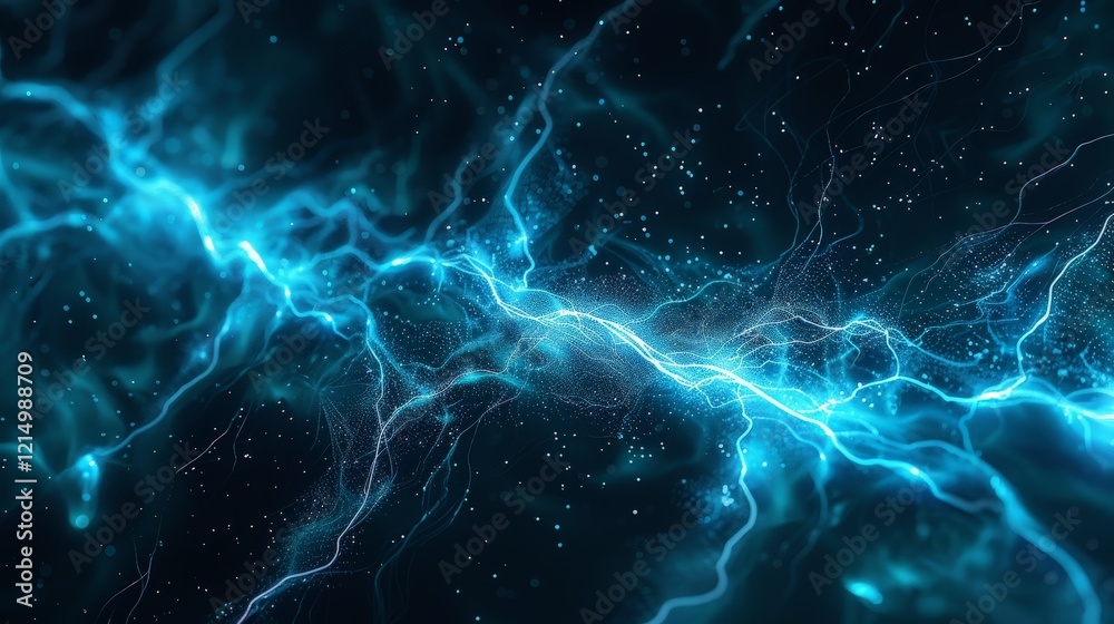 Abstract Blue Energy Flow Abstract Blue Energy Flow