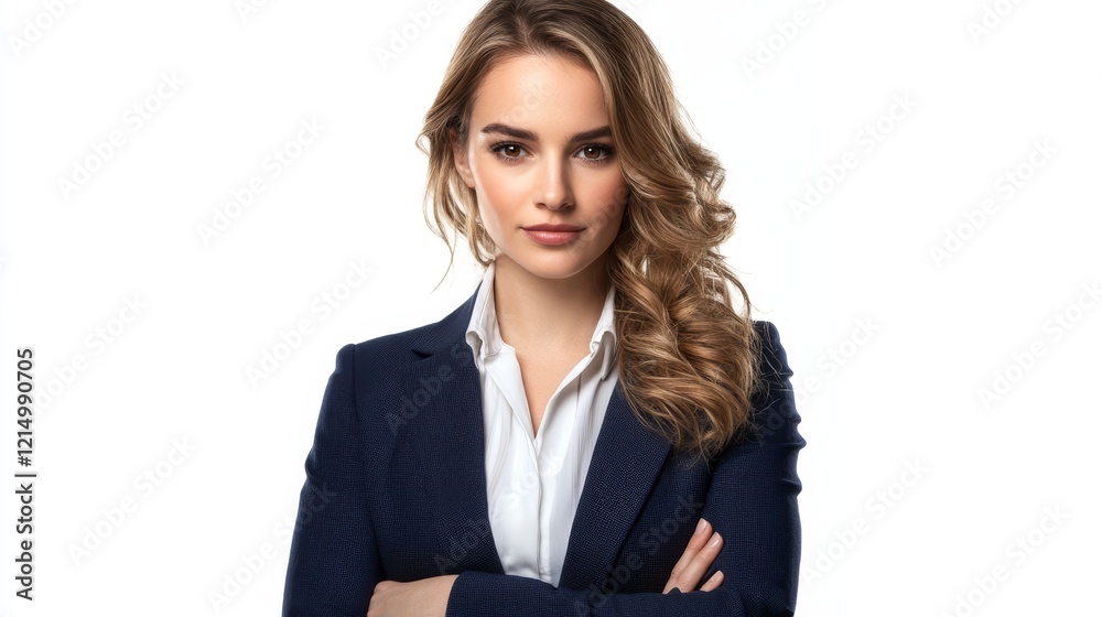 Business woman isolated. isolated on white background