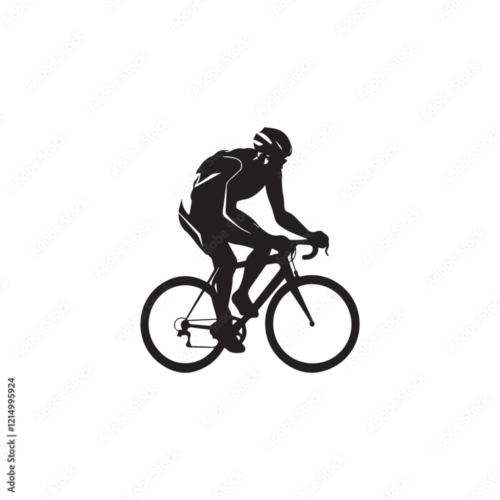 Fototapeta premium bicycle, bike, sport, cycling, silhouette, cyclist, vector, illustration, cycle, biker, ride, people, bmx, woman, sports, race, riding, person, black, biking, wheel, mountain, recreation,
