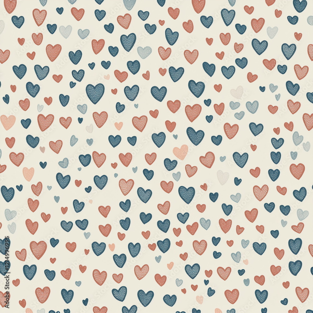 A seamless pattern of red, pink, and chocolate heart lollipops with candy sprinkles. The playful, festive design is great for Valentine’s Day, party invitations, and sweet-themed decorations. A seamless pattern of red, pink, and chocolate heart lollipops with candy sprinkles. The playful, festive design is great for Valentine’s Day, party invitations, and sweet-themed decorations.