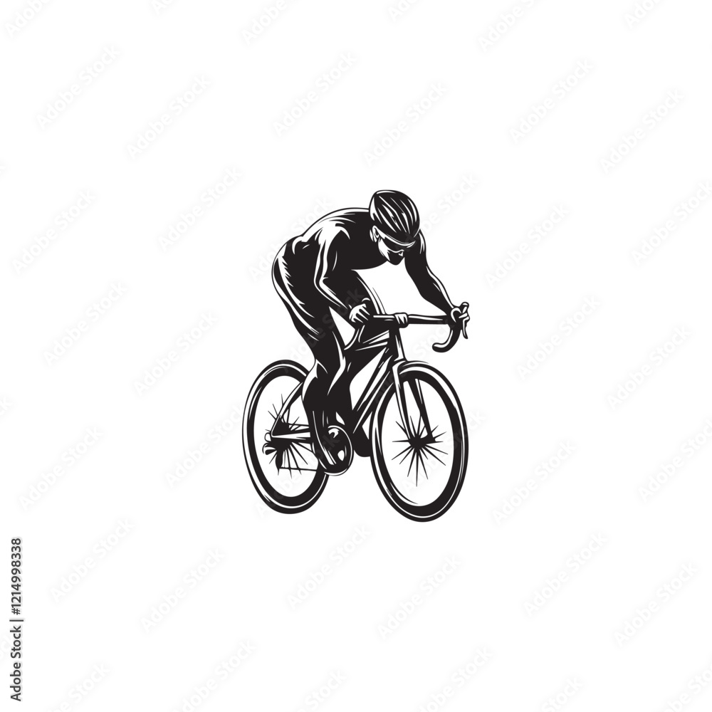 Obraz premium bicycle, bike, sport, cycling, silhouette, cyclist, vector, illustration, cycle, biker, ride, people, bmx, woman, sports, race, riding, person, black, biking, wheel, mountain, recreation,
