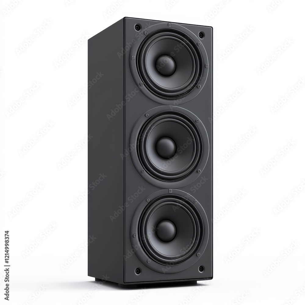stack audio music speaker isolatedon a white background stack audio music speaker isolatedon a white background
