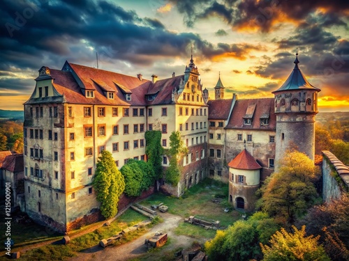 Hartenfels Castle Torgau, Urban Exploration Photography: Decaying Grandeur, Saxon Architecture photo