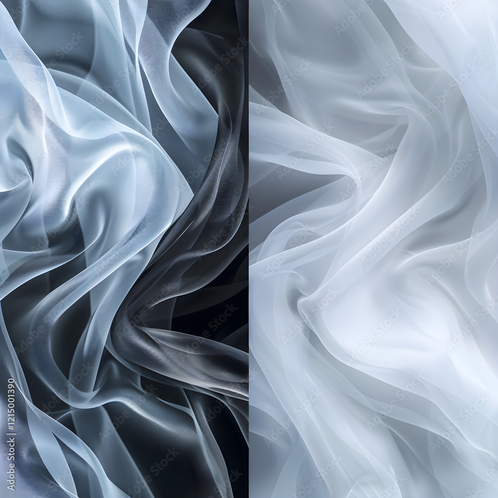 Fototapeta premium Comparative Analysis of the Physical Characteristics and Applications of Nylon & Polyester Fabrics