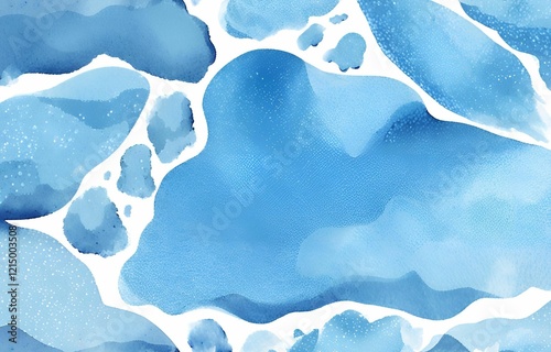 abstract watercolor background with ice
