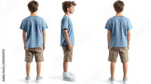 t-shirt mockup design. front and rear view. isolated on white background