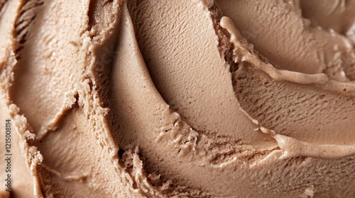Close up of mocha mousse ice cream surface
