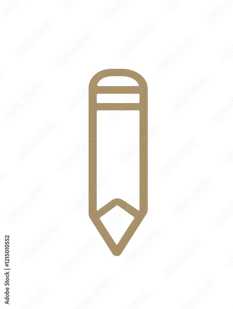 Brown School Pencil Writing Tool for Drawing and Sketching Brown School Pencil Writing Tool for Drawing and Sketching