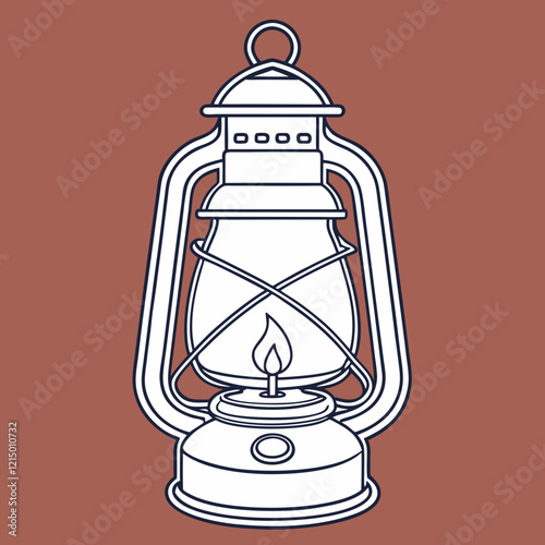 old oil lamp