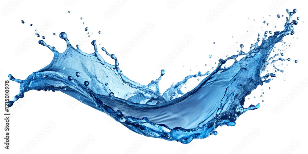 Obraz premium water splash isolated on white background