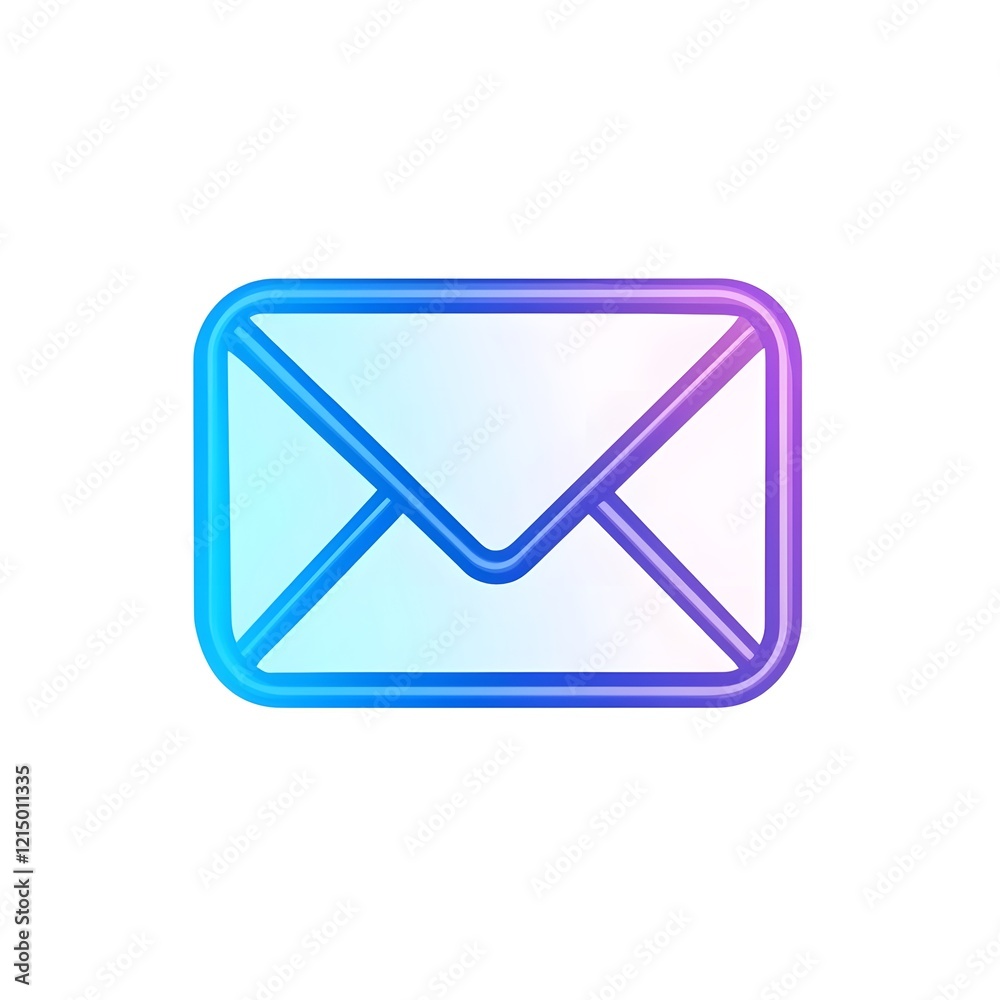Neon Light Simple Email letter message mail for communication Neon Light Simple Email letter message mail for communication