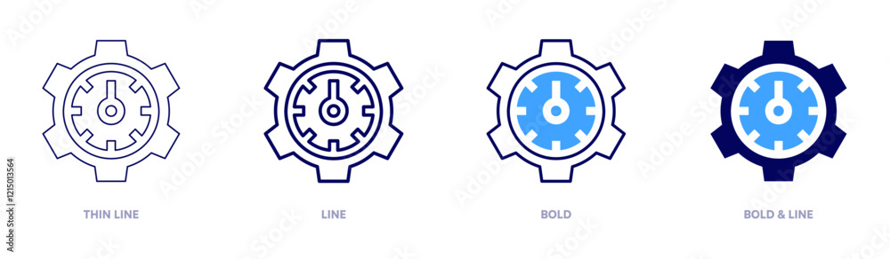 Engineering manager icon in 4 different styles. Thin Line, Line, Bold, and Bold Line. Duotone style. Editable stroke Engineering manager icon in 4 different styles. Thin Line, Line, Bold, and Bold Line. Duotone style. Editable stroke