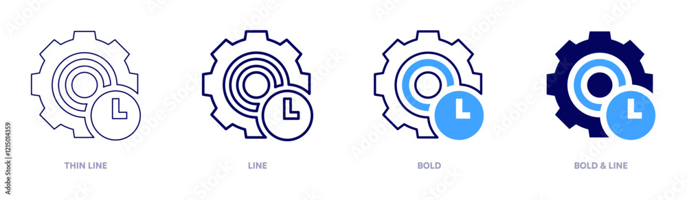 Program manager icon in 4 different styles. Thin Line, Line, Bold, and Bold Line. Duotone style. Editable stroke Program manager icon in 4 different styles. Thin Line, Line, Bold, and Bold Line. Duotone style. Editable stroke
